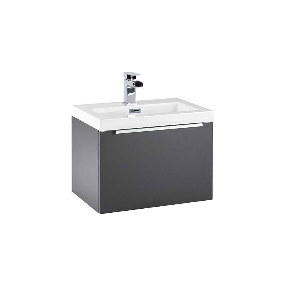 Muro 500 Basin Cabinet in Matt Grey - Scudo Bathrooms