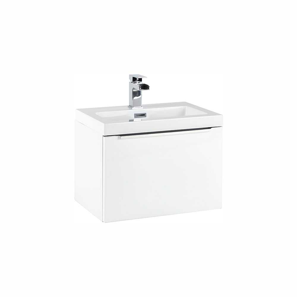 Muro 500 Basin Cabinet in White - Scudo Bathrooms