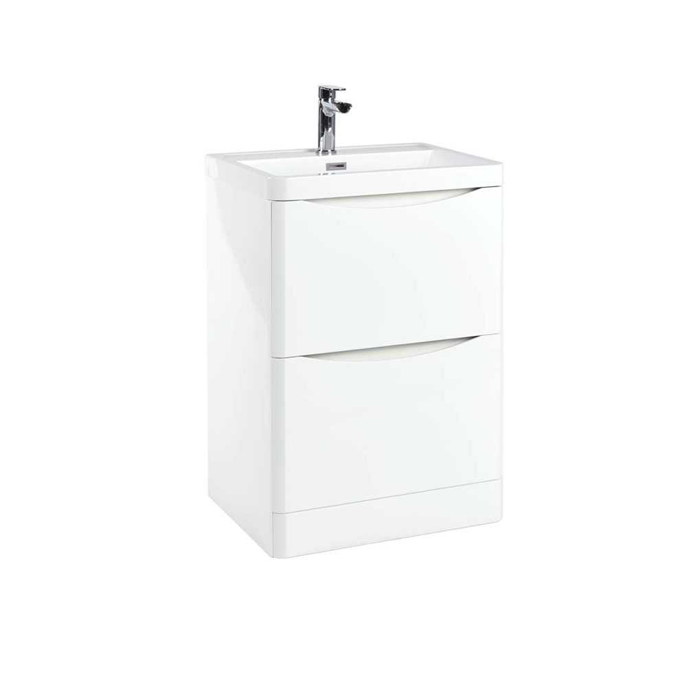 Bella 600 Floor Cabinet in White - Scudo