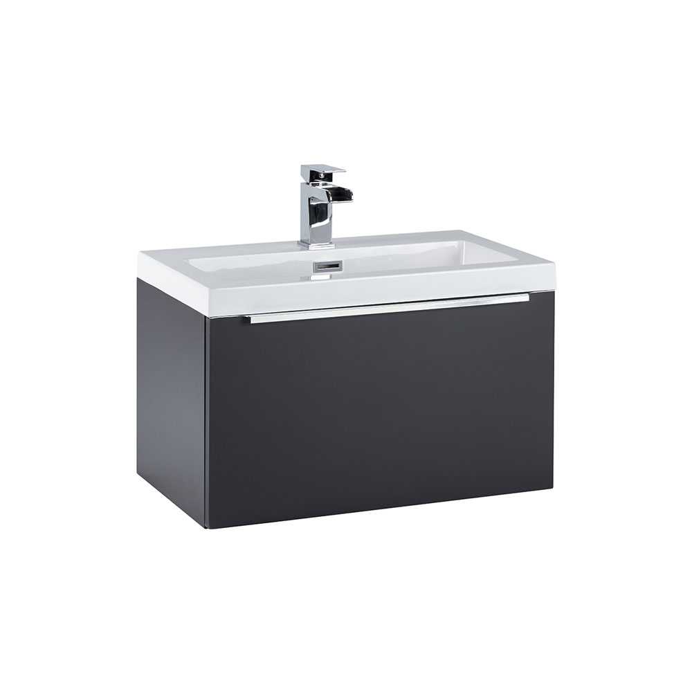 Muro 600 Basin Cabinet in Matt Grey - Scudo Bathrooms