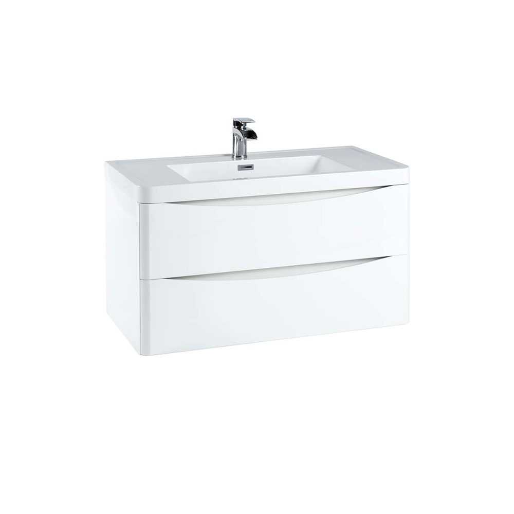 Bella 900 Wall Cabinet in White - Scudo