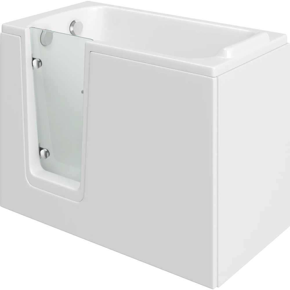 Priya - Walk In Deep Soaker Bath (1210 x 650mm) With front Panel Mantaleda 