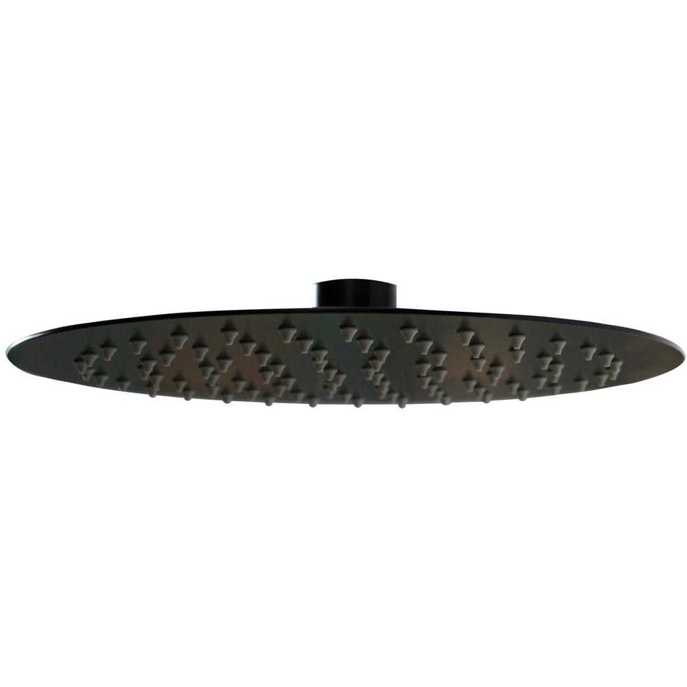 Vema Timea Black 250mm Round Shower Head