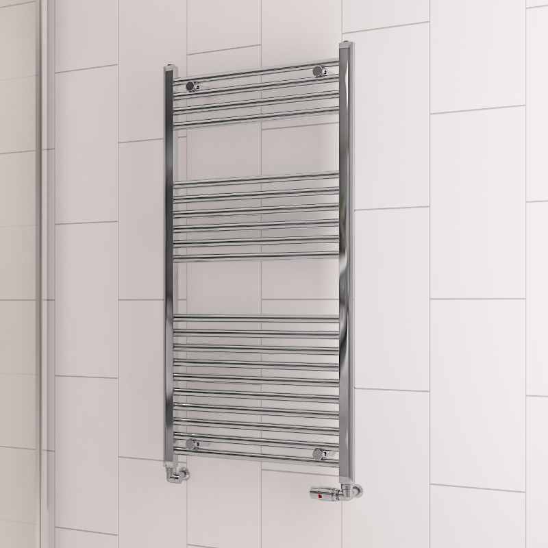 Eastbrook Westward 600mm x 500mm Straight Chrome Towel Radiator