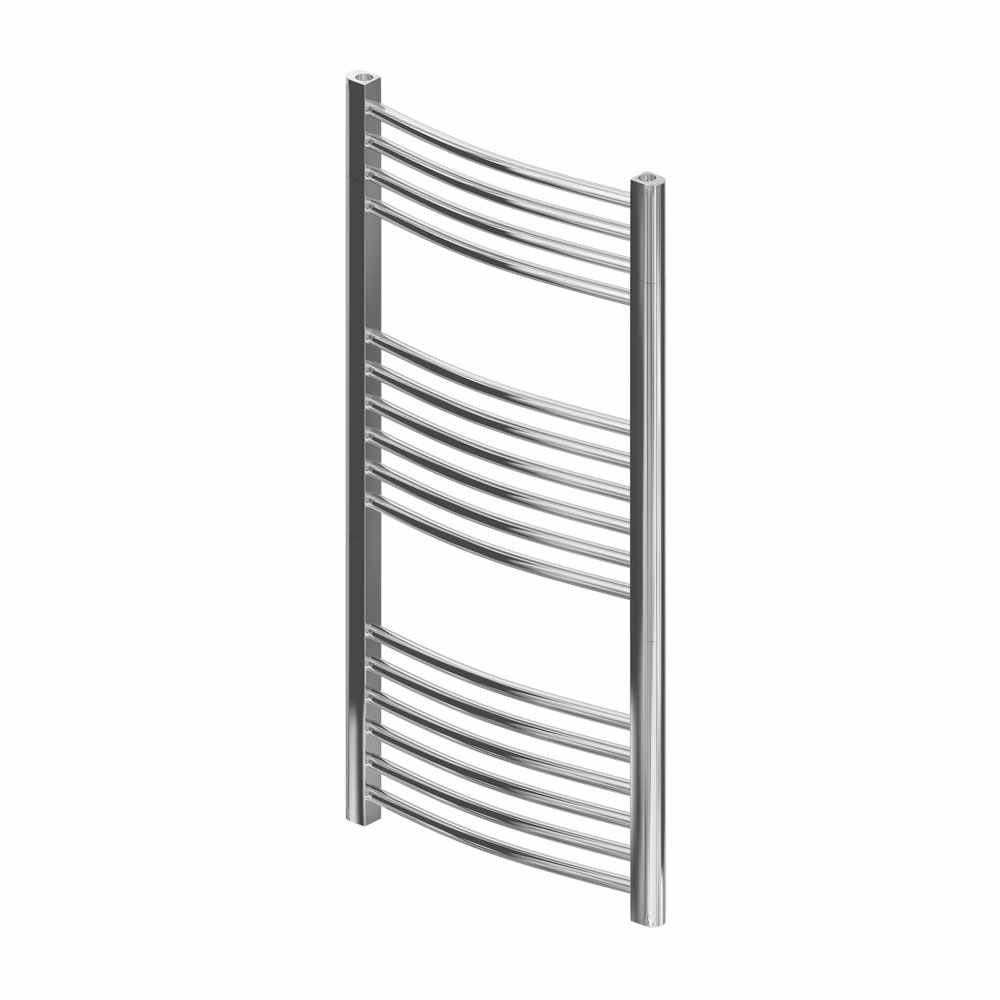 Eastbrook Wingrave 1000 x 600 Curved Chrome Towel Radiator