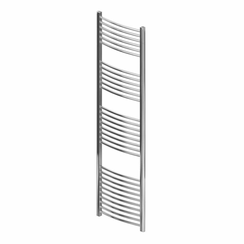 Eastbrook Wingrave 1800 x 500 Curved Chrome Towel Radiator