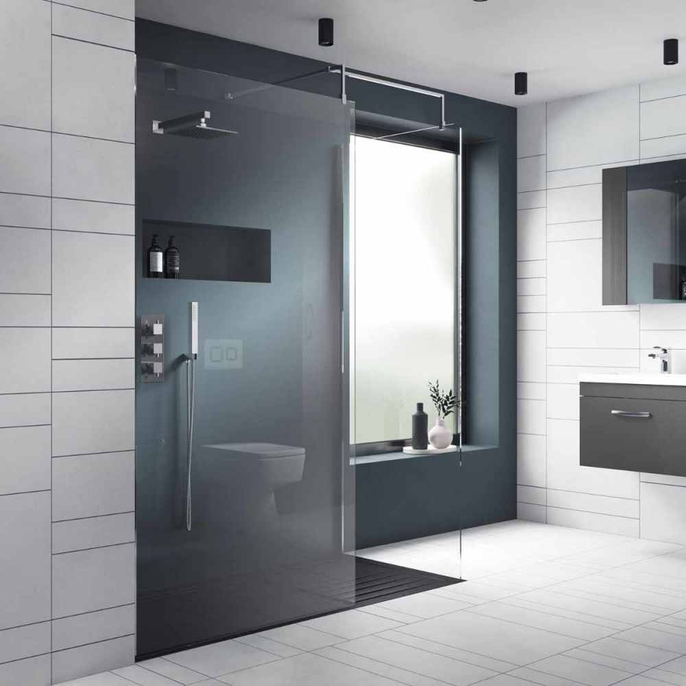 760mm Walk In Shower Screen - Nuie 