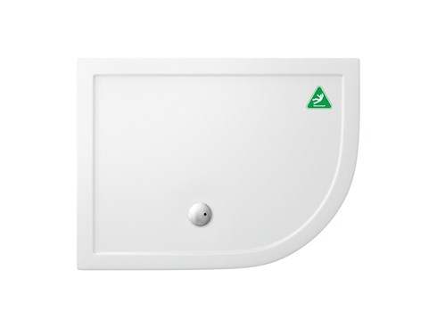 Zamori Anti-Slip Offset Quadrant - 1200 x 900 - Right Hand Shower Tray - Z1204A